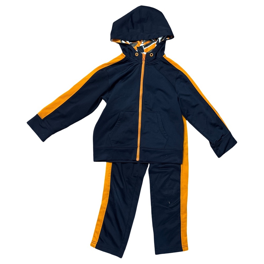 Gymboree Navy and Orange Tracksuit Set - size 5/6
